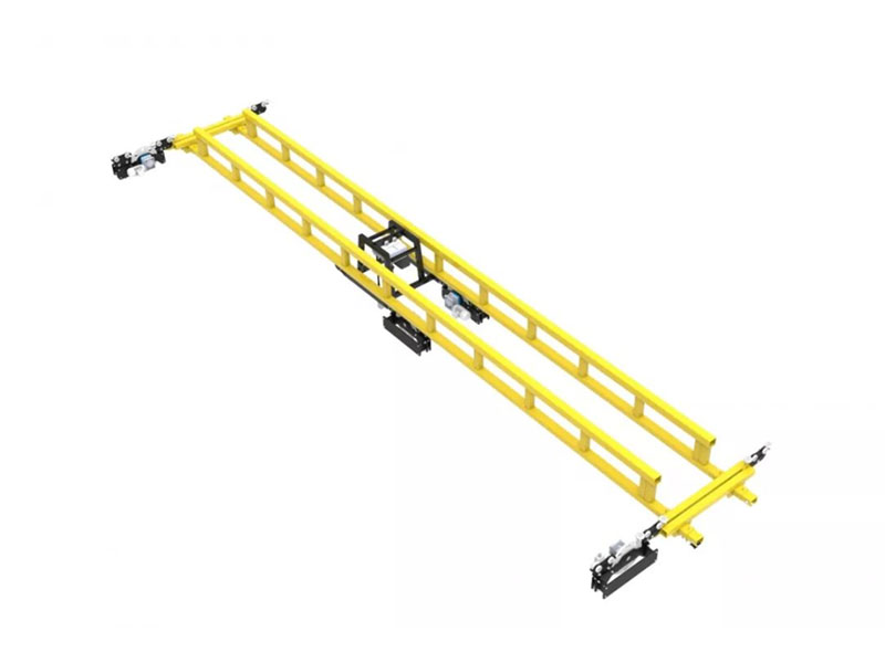 Rigid track double-beam crane